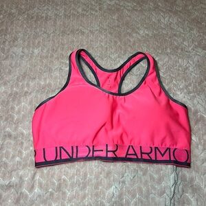 Under Armour Neon Pink Sports Bra